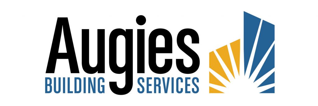 Augies Building Services Blue and Gold Logo