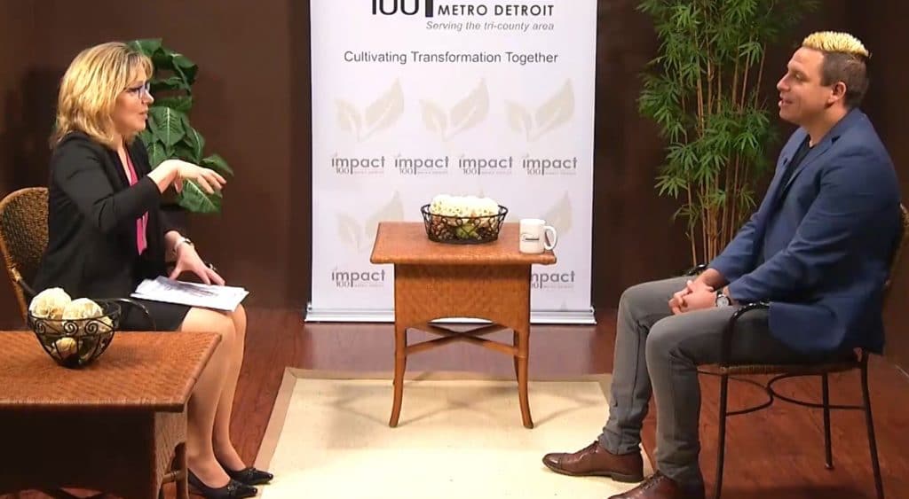 Linda Kleist interviews Chris Lambert of Life Remodeled on Impact100 Metro Detroit TV's show, Fueling Transformation.