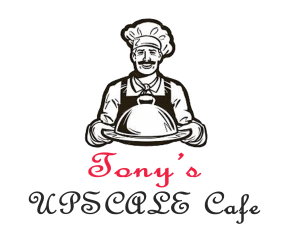 Image of Tony's Upscale Cafe logo committing the fourth pitfall
