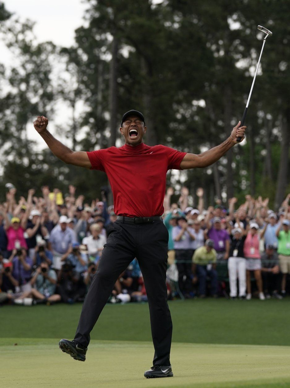 Tiger Woods after his iconic Masters win in 2019