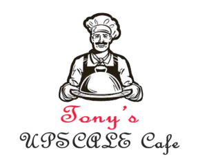 Image of Tony's Upscale Cafe logo committing the fourth pitfall